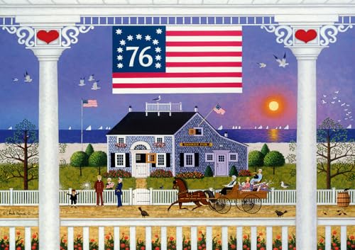 Buffalo Games Jigsaw Puzzles for Adults 500 Pieces Charles Wysocki Nantucket 4th of July Hard Adult Puzzle with Reference Poster Fun Unique Challenging for All Abilities Large 2125 x 15 - Image 5