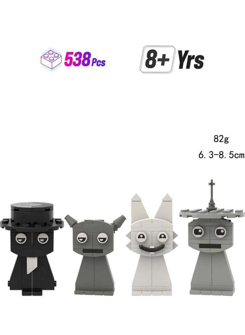 Y&D Sprunki  Building Blocks Toys Set 538 Pieces for Game Model Toys Ideas Collectible Building Bricks Birthday Gift For Kids - Image 1