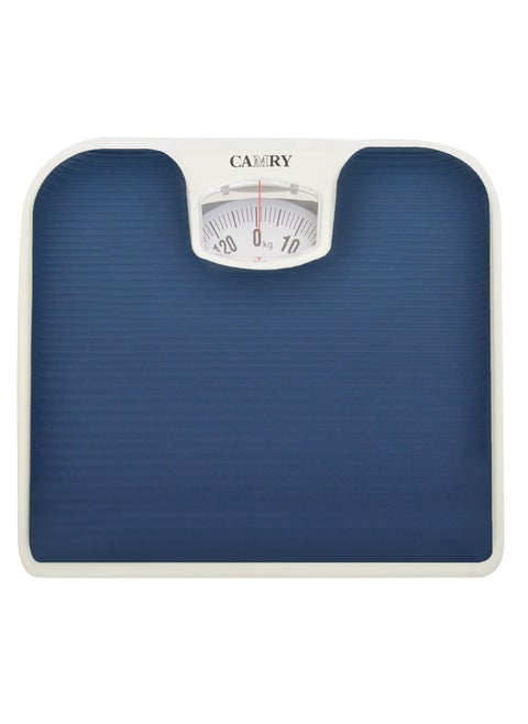 Health and Fitness with Mechanical Weighing Scales - Analog Display, Blue Weighing Surface, Durable Material, and Accurate Reading.