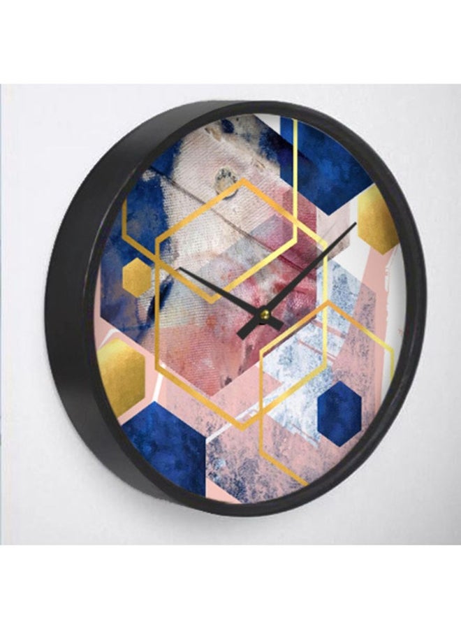 RIZARIES Pink Abstract Wall Clock - Image 2
