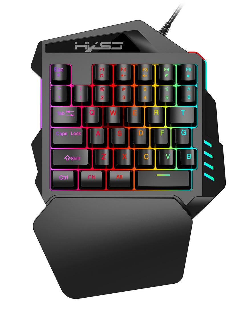 One-Handed Gaming Keyboard And Mouse Set  - Image 2
