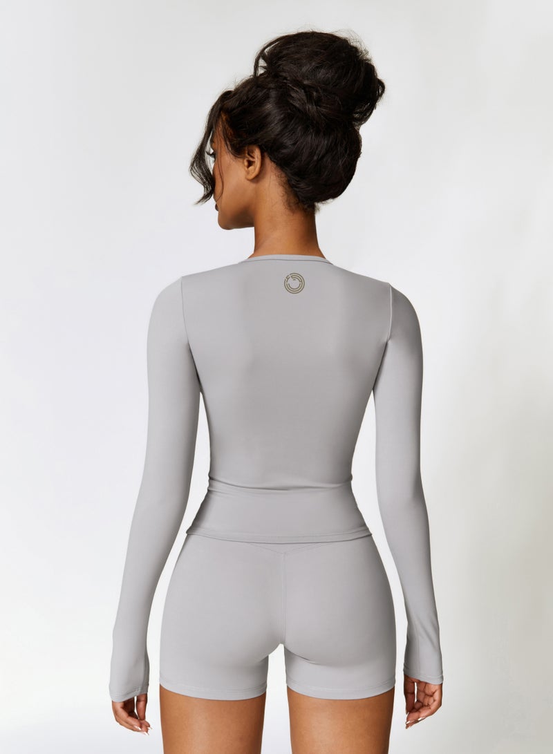 KAWN.YOGA Womens Long Sleeve Shirt - Image 4