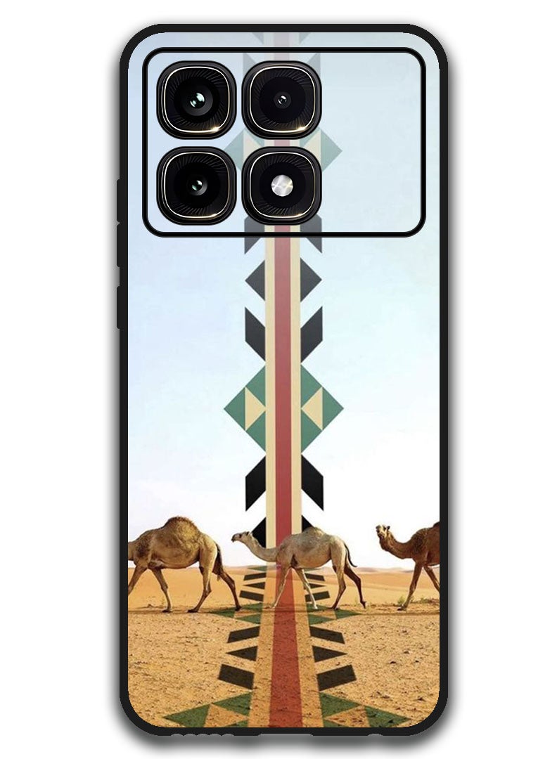 Theodor Protective Case Anti Scratch Shock Proof Bumper Cover For Xiaomi Redmi K70 Ultra Camels walking - Image 1