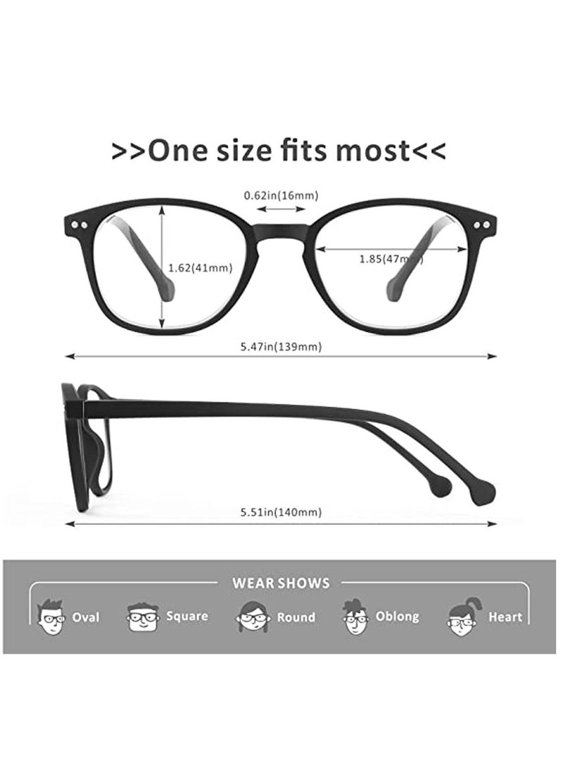 Y&D Blue Light Filter Eyewear for Men & Women, Anti Eyestrain UV Glare Blocking, TV Computer Gaming Glasses, Black  - Image 5