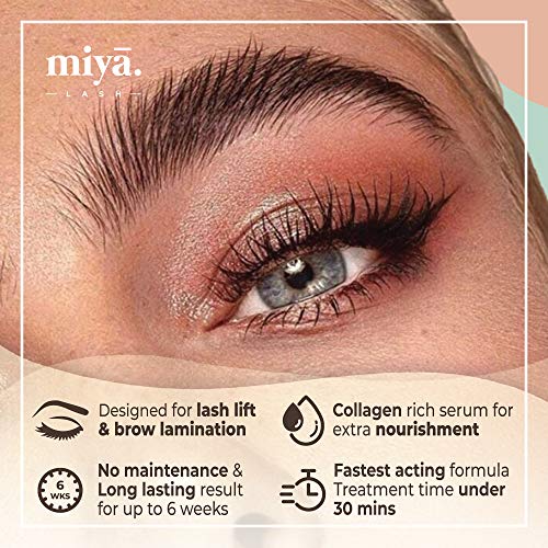 MIYA LASH 2 in 1 Lash Lift & Brow Lamination Kit | Instant Fuller Eyebrows, Eyelashes | Salon Result lasts 8 weeks | Professional LVL, Perm, Laminate with Silicone Shields, Lash Picks - Image 5