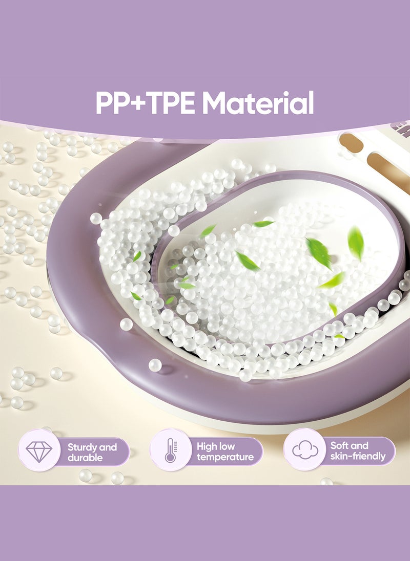 Sharpdo Sitz Bath for Bathroom Toilet Sitz Basin with Flusher Steam Seat Bidet Large Capacity Bidet Bowl for Pregnant Women and Elderly Fits All Toilet Seat Toilets - Image 3