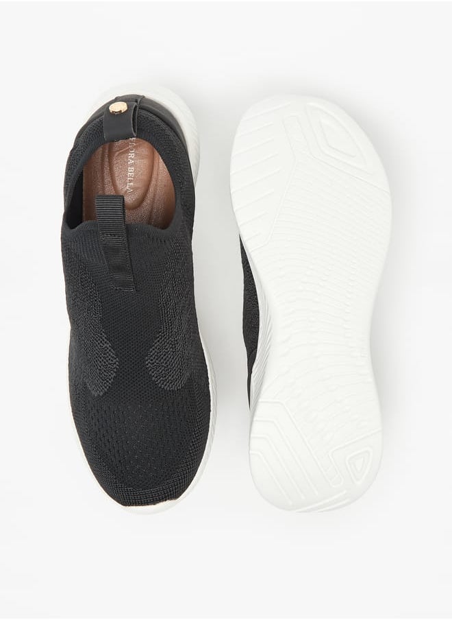 Flora Bella By Shoexpress Women Mesh Textured Slip-On Low Ankle Sneakers  - Image 4