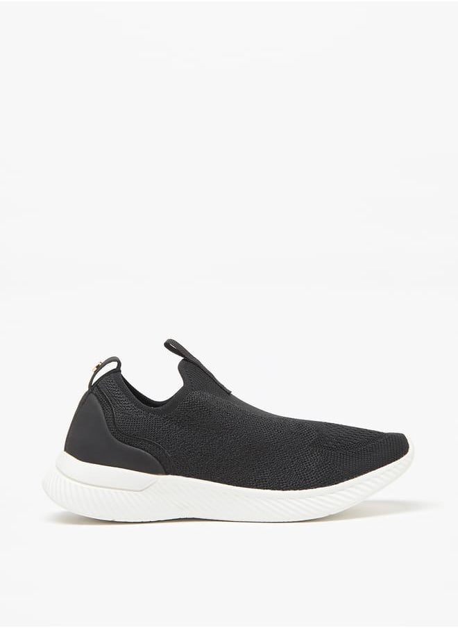 Flora Bella By Shoexpress Women Mesh Textured Slip-On Low Ankle Sneakers  - Image 3