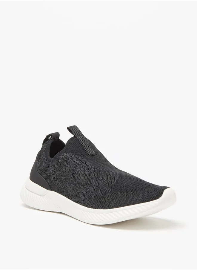 Flora Bella By Shoexpress Women Mesh Textured Slip-On Low Ankle Sneakers