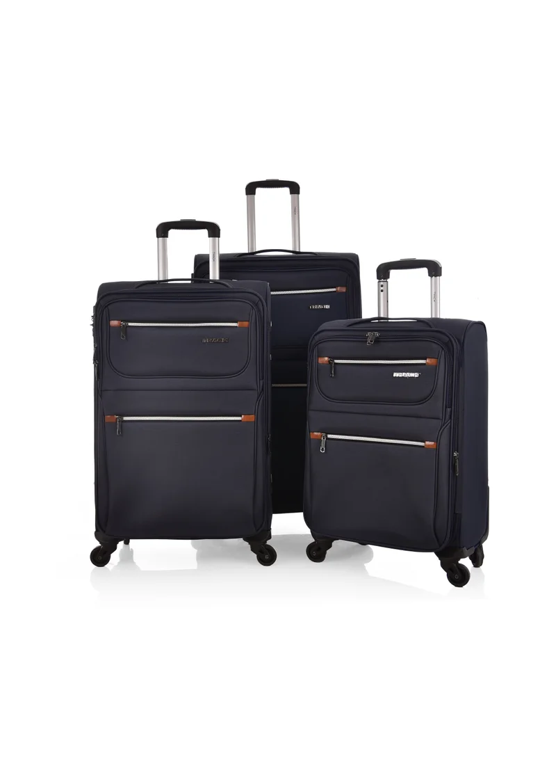 تراك طقم حقائب سفر 3 قطع ماركة تراك قماش مقاس 28/24/20 بوصة