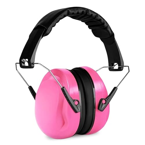 Everyday Educate Ear Muffs for Kids Ear Protection, Noise Cancelling Headphones for Toddlers, Autism, with Adjustable Head Band, Ear Protection for Kids Football Game, Concerts, Air Shows, Fireworks (Pink) - Image 1