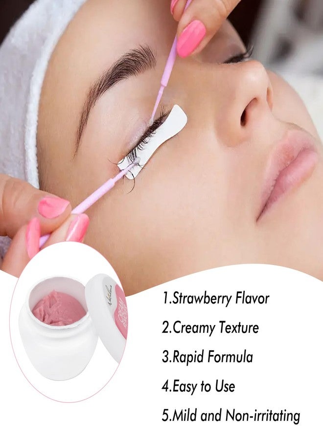 NATUHANA Lash Remover for Eyelash Extensions Low Irritation for Sensitive Skin Fast Dissolution,Strawberry Flavor Cream for Professional Salon Use,10g - Image 3