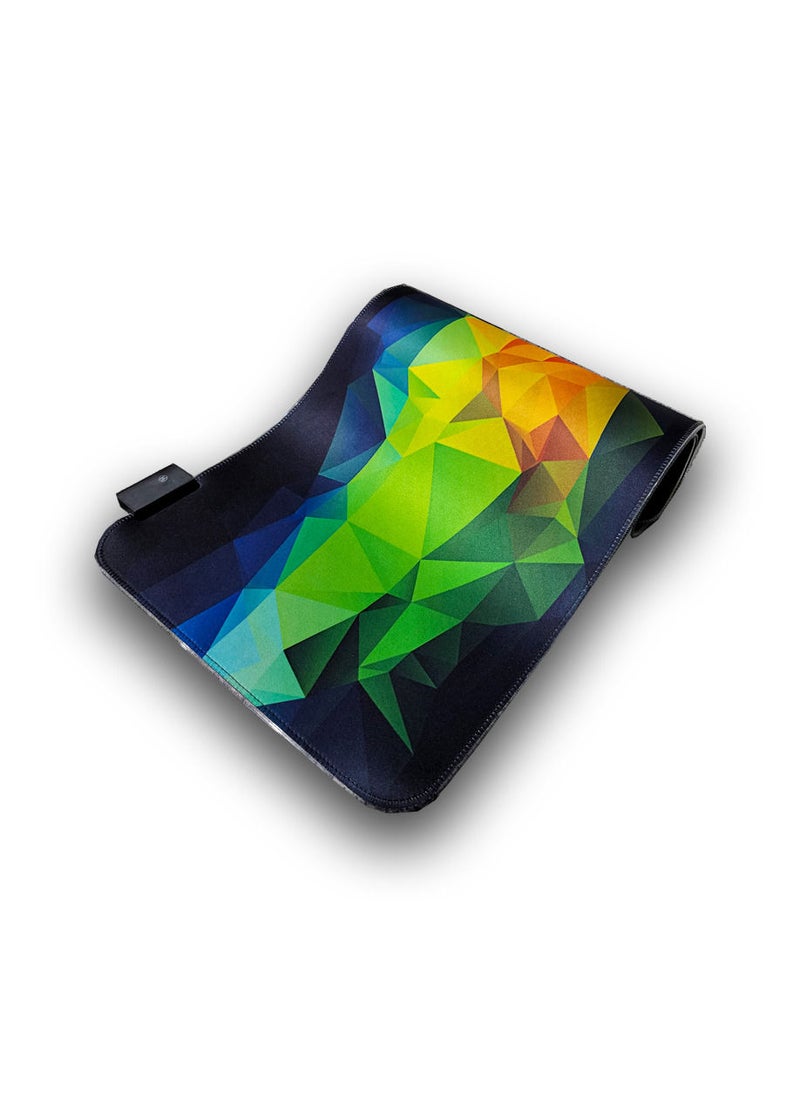 Generic - RGB XL Gaming Mouse Pad, Non-Slip, Water-Resistant, Rubber Cloth, Stitched Edge, Computer Game Mouse & Keyboard Mat – (80 * 30cm) - Image 1