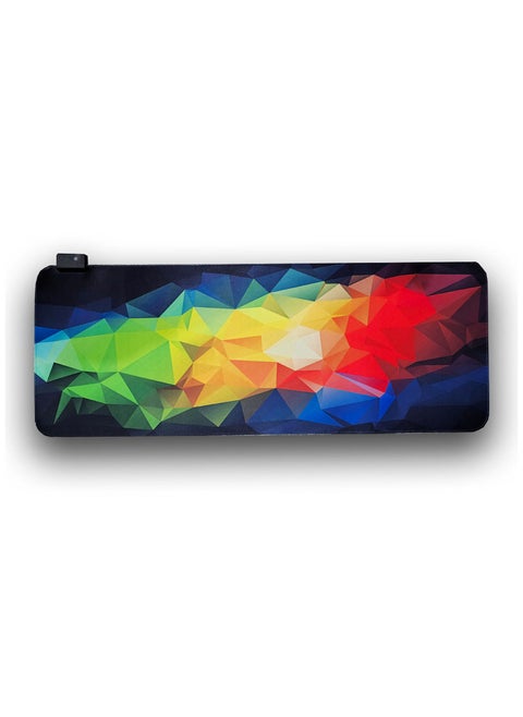 RGB XL Gaming Mouse Pad, Non-Slip, Water-Resistant, Rubber Cloth, Stitched Edge, Computer Game Mouse & Keyboard Mat – (80 * 30cm)
