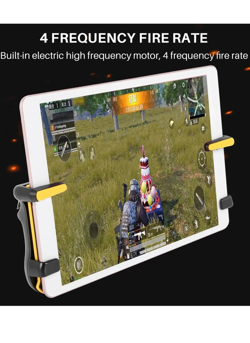 PubG High-Speed Tablet Gaming Trigger Controller – L1R1 Fire Button Gamepad Joystick with 4 Frequency Fire Rate for iPad & Tablet – Ergonomic Design, Precise Response, Long Battery Life