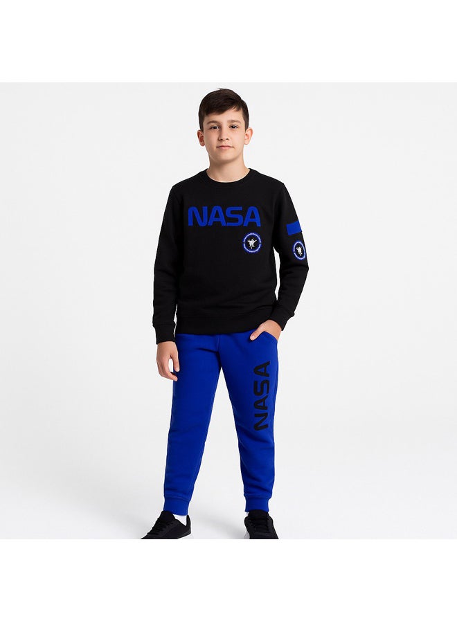 JOCKEY Boy Inner Fleece Nasa Print Winter Pajama Set