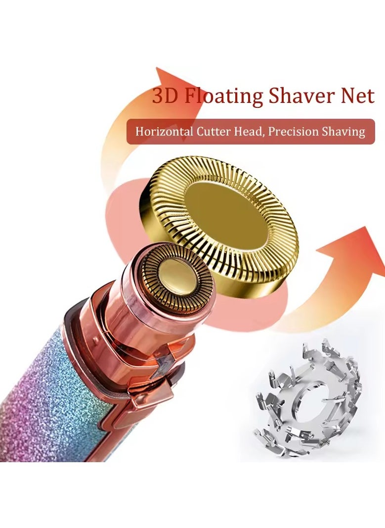 Generic - 2 In 1 Rechargeable Flawless Eyebrow Trimmer & Facial Hair Remover-Multicolour - Image 1