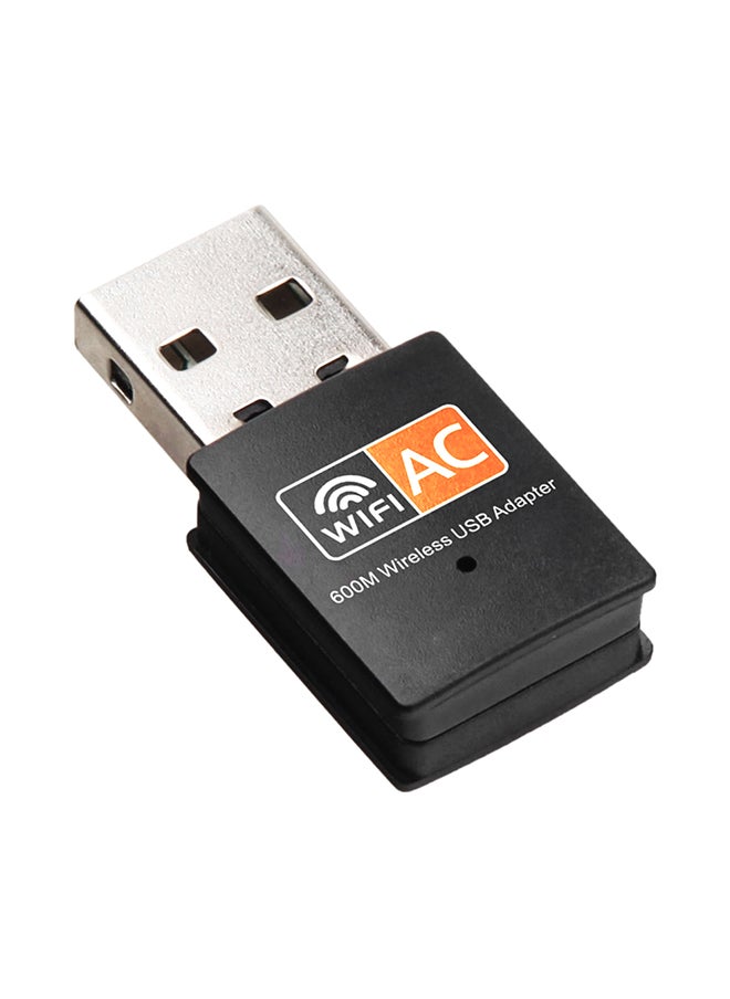 Generic Dual Band USB Wireless Wifi Adapter Black  - Image 1