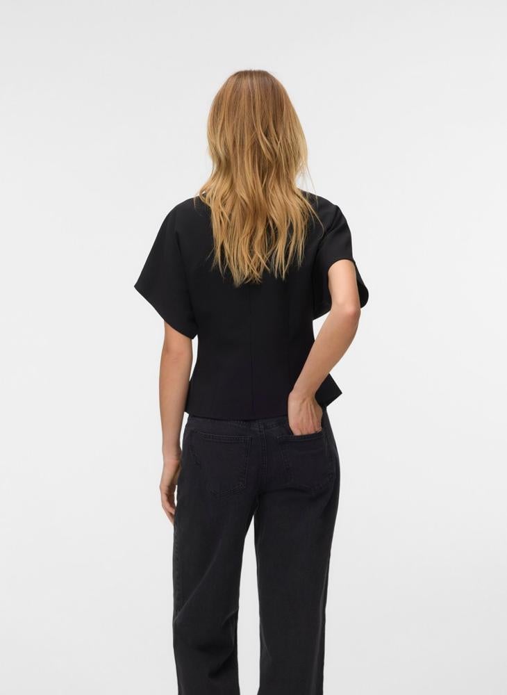 VERO MODA Casual V Neck Wrap Top - Image 2
