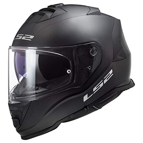 LS2 Helmets Assault Full Face Motorcycle Helmet W/ SunShield (Matte Black - Large) - Image 1