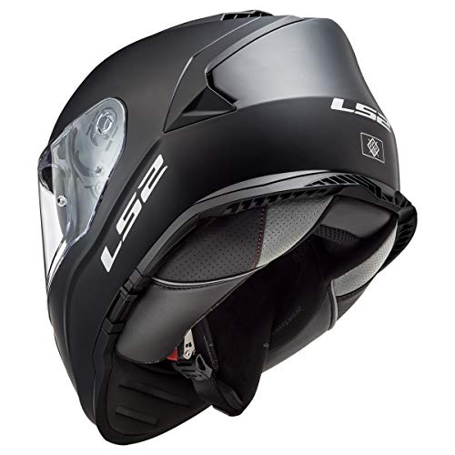 LS2 Helmets Assault Full Face Motorcycle Helmet W/ SunShield (Matte Black - Large) - Image 3