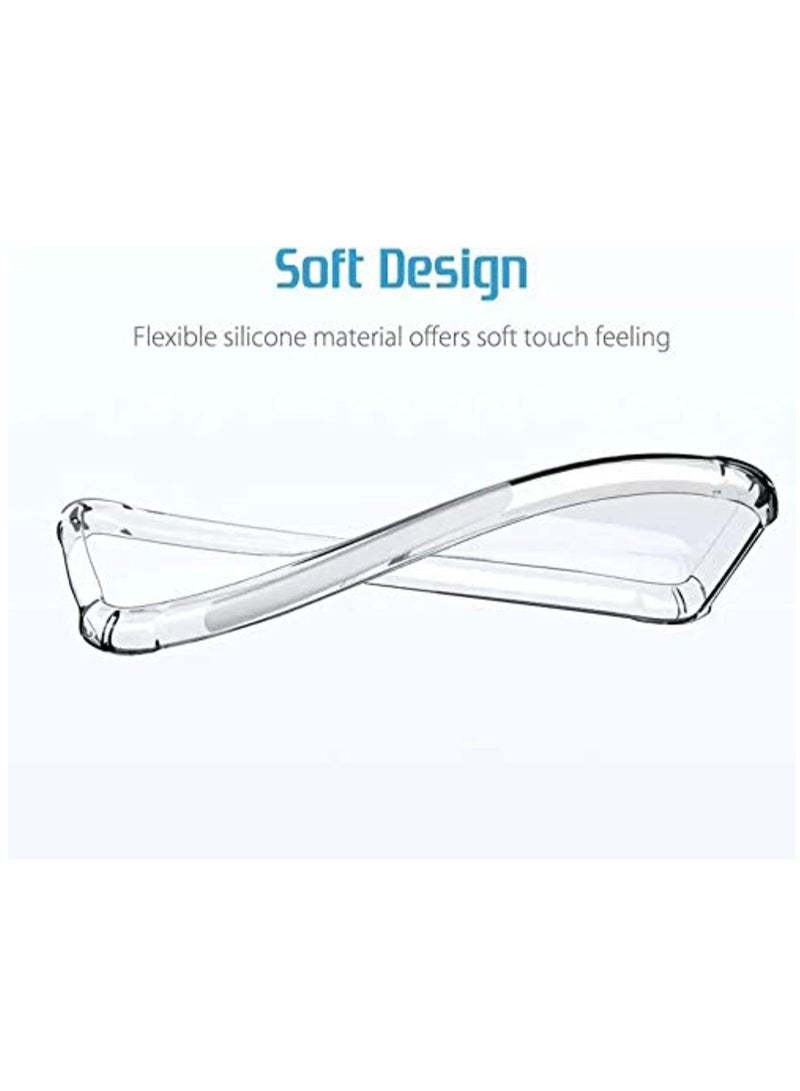 DUSALA Samsung A21 Case Cover Bumper Shell Soft TPU Silicone Clear Transparent Cover Shockproof Case for Samsung A21 (Clear) - Image 4