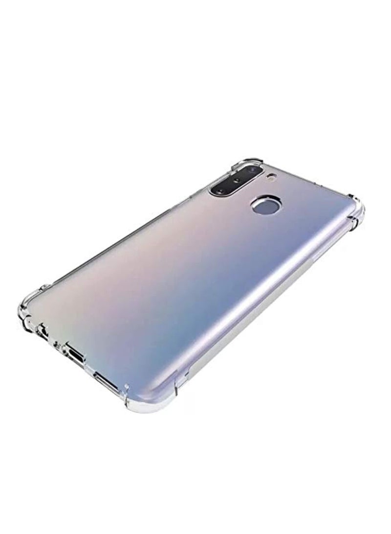 DUSALA Samsung A21 Case Cover Bumper Shell Soft TPU Silicone Clear Transparent Cover Shockproof Case for Samsung A21 (Clear) - Image 3