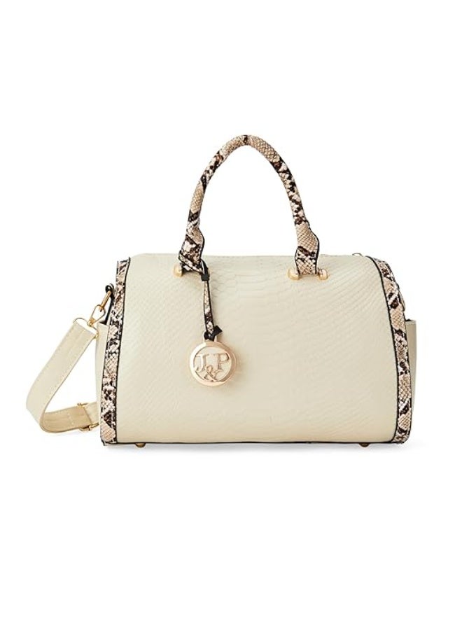 Styli Snakeskin Textured Handheld Bag With Tasselled - Image 1