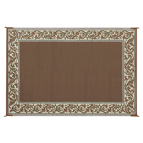 Stylish Camping Ming's Mark RD7 Stylish Camping Reversible Classical Patio Mat - 6' x 9', Brown/Beige - Image 3