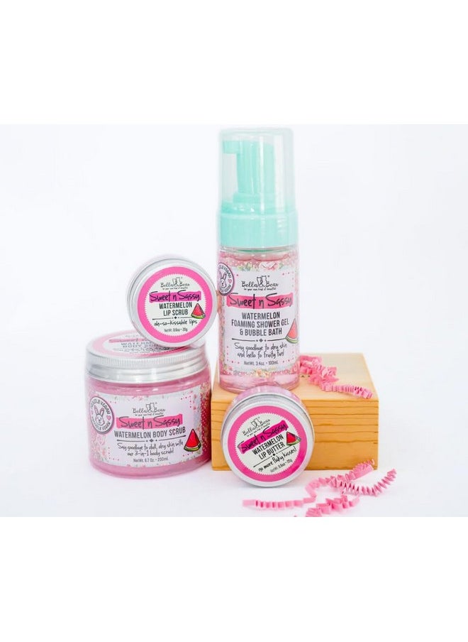 Bella and Bear Bella & Bear Sweet 'n; Sassy MIdi Bath & Body Gift Set with Foaming Shower Gel & Bubble Bath, Body Scrub & Lip Scrub and Lip Butter  - Image 4