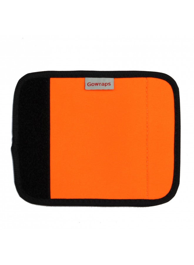 Gowraps Neoprene Luggage Handle Wrap 5pcs Pack Neon Luggage Tags/Identifiers Bright Luggage Markers Airport Travel Accessories for Luggage/Suitcase Fluorescent Orange - Image 2