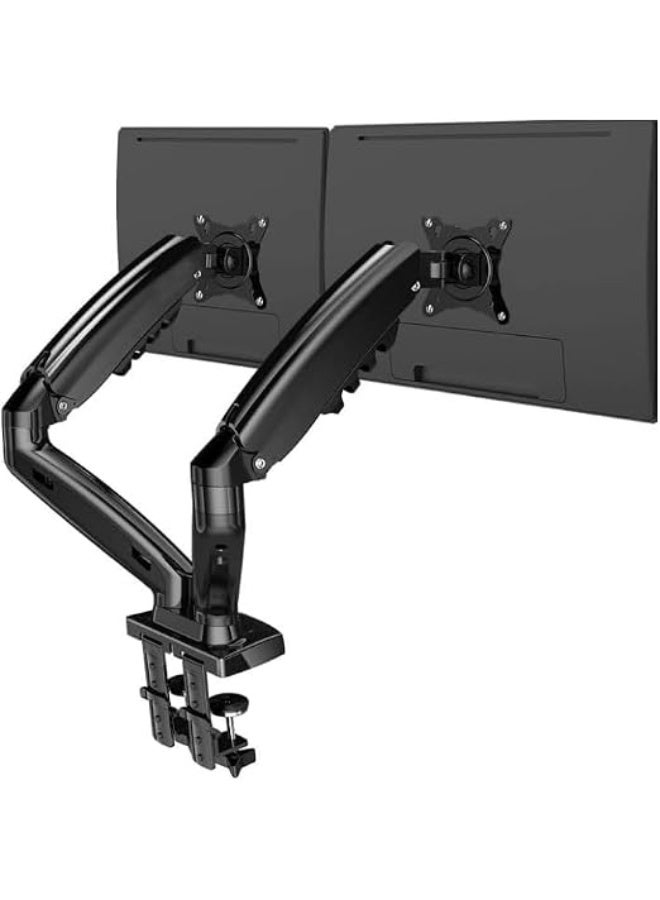 Dual Monitor Desk Mount – Full-Motion Gas Spring Arm for 17-30 Inch Screens, Supports 2–9kg Per Arm, VESA 75/100mm - Image 3