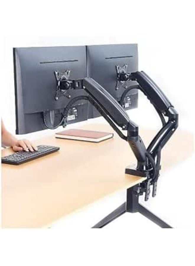 Dual Monitor Desk Mount – Full-Motion Gas Spring Arm for 17-30 Inch Screens, Supports 2–9kg Per Arm, VESA 75/100mm - Image 1