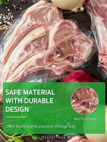 Syntus Vacuum Sealer Bags, 2 Rolls 8" x 50' Commercial Grade Bag Rolls, BPA Free Food Vac Bags for Storage, Meal Prep or Sous Vide - Image 5