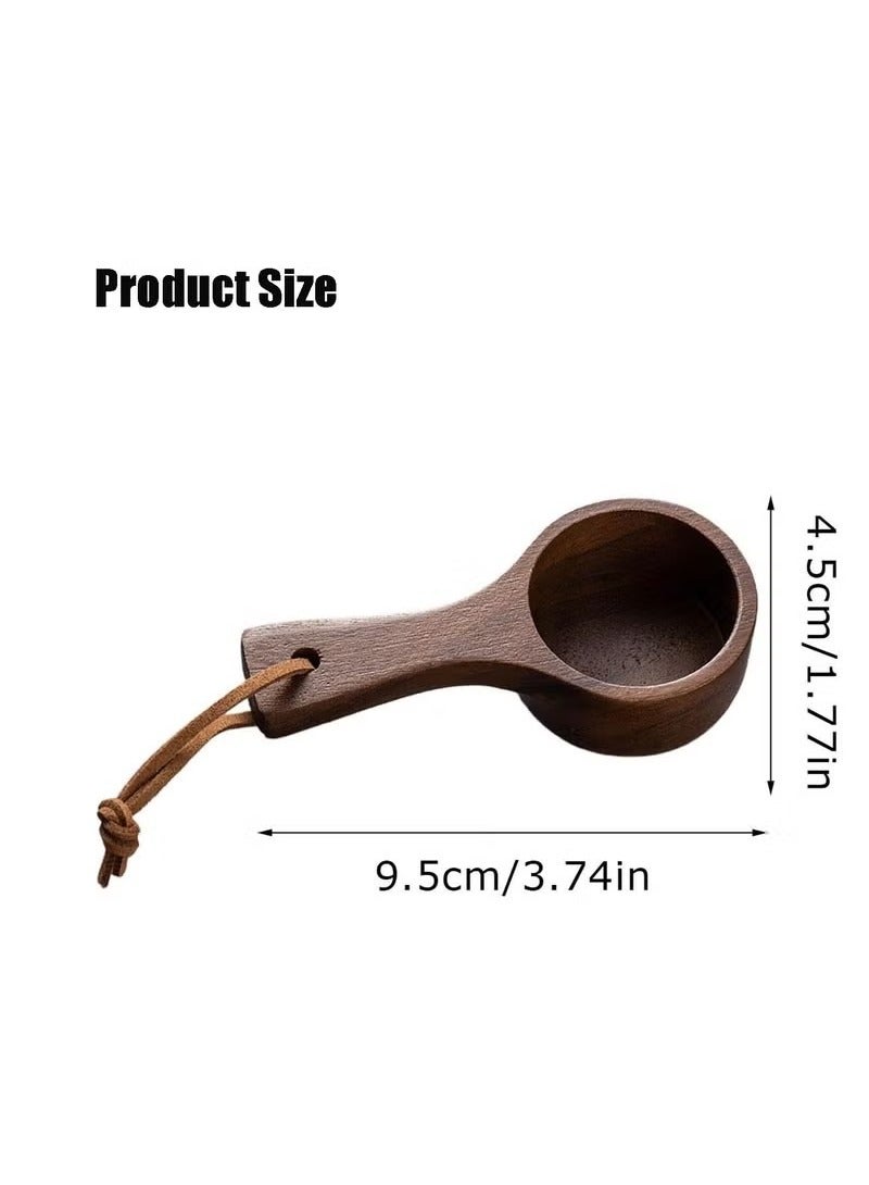 Wooden Coffee Scoop - Spoon Grinding Scoop, Wooden Coffee Scoop, Coffee Bean Measuring Scoop, Coffee Bean Scoop, Kitchen Scoop, Measuring and Serving Coffee, Tea - Image 2