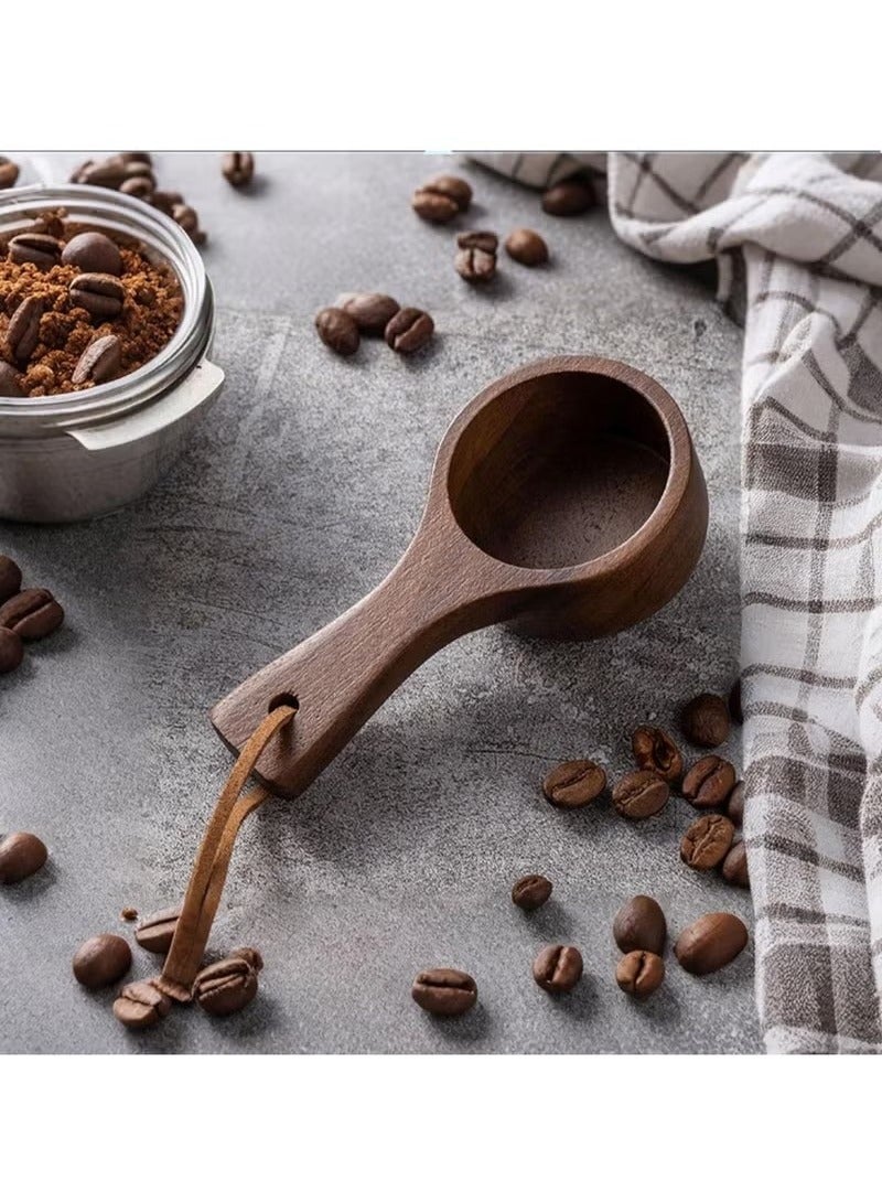 Wooden Coffee Scoop - Spoon Grinding Scoop, Wooden Coffee Scoop, Coffee Bean Measuring Scoop, Coffee Bean Scoop, Kitchen Scoop, Measuring and Serving Coffee, Tea - Image 3