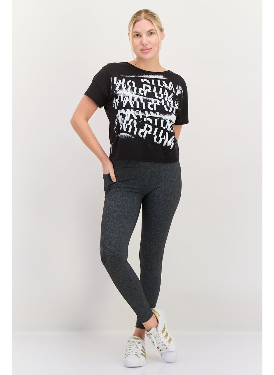 PUMA Women Sportswear Fit Short Sleeves Outdoor Top, Black  - Image 4