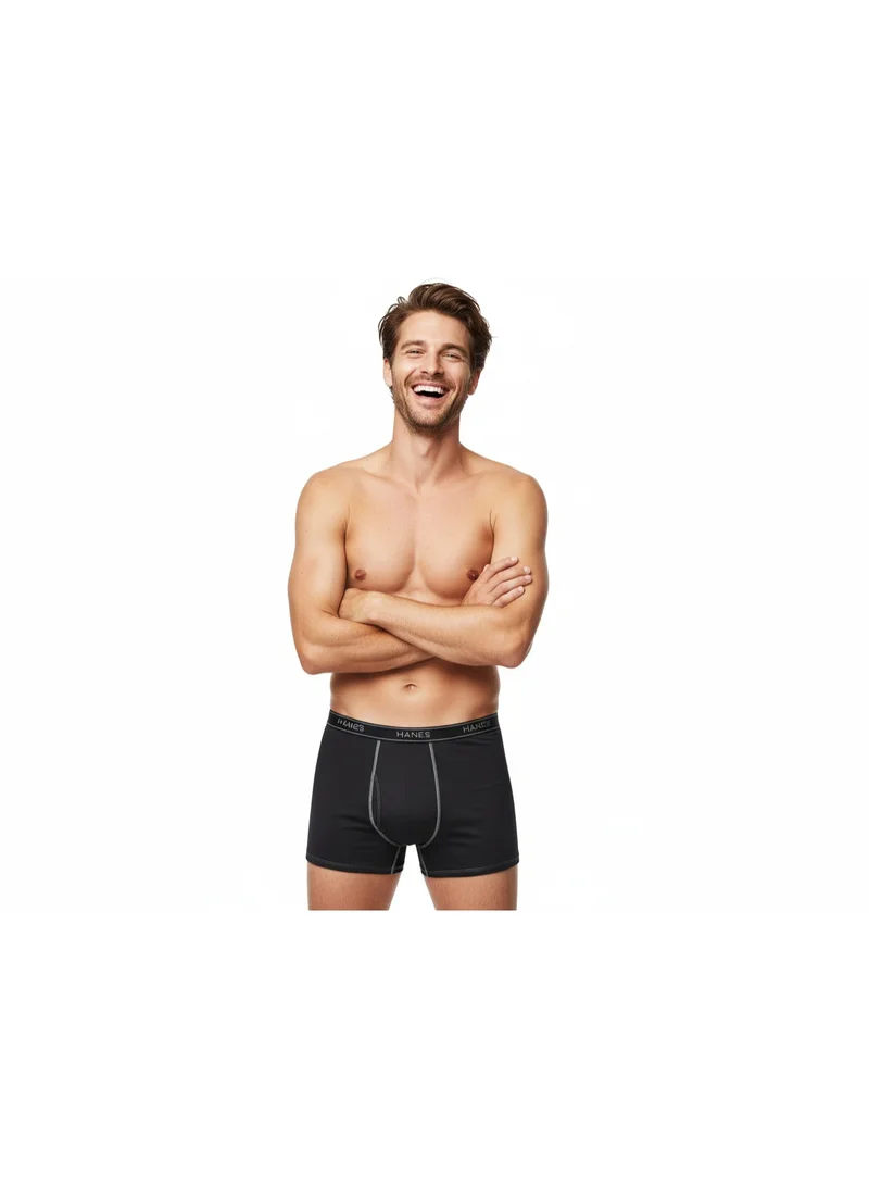 Hanes  Hanes Mens Cool Dri Tagless Regular Length Boxer Briefs for Men | Best Price UAE