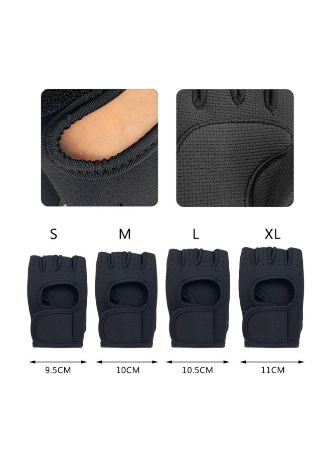 Sports half finger gloves, outdoor cycling fitness gloves, breathable, shock-absorbing, and wear-resistant gloves, men's and women's gloves(S) - Image 2