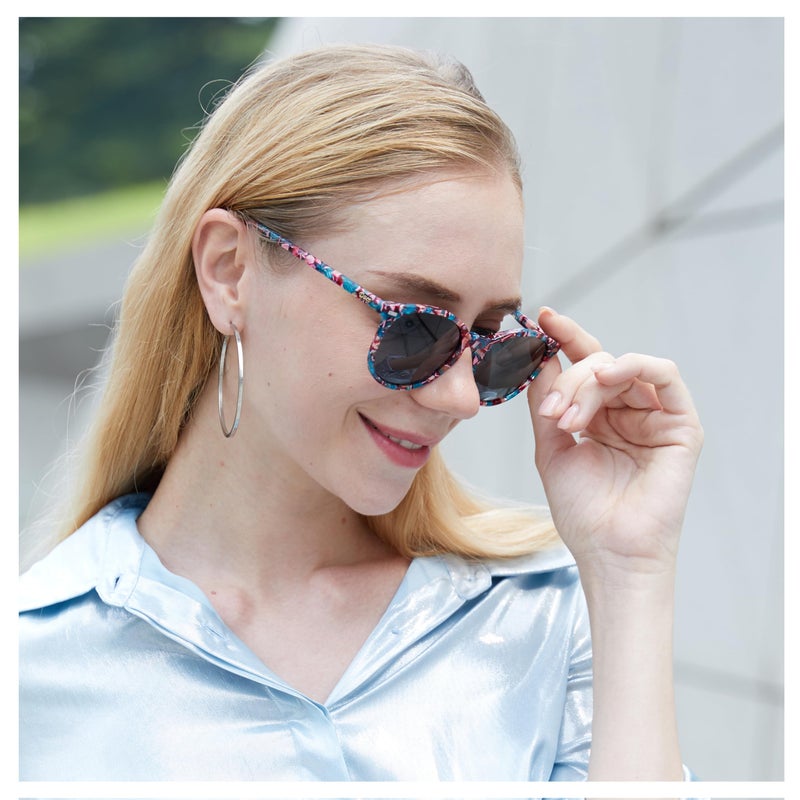 DUCO Polarized Sunglasses for Women Retro Round Women's Sunglasses Classic Vintage UV400 Shades DC1230 - Image 2