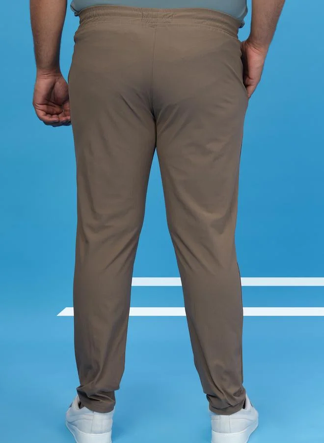 Technosport Technosport Men Solid Relaxed Fit Track Pants with DURACOOL+
