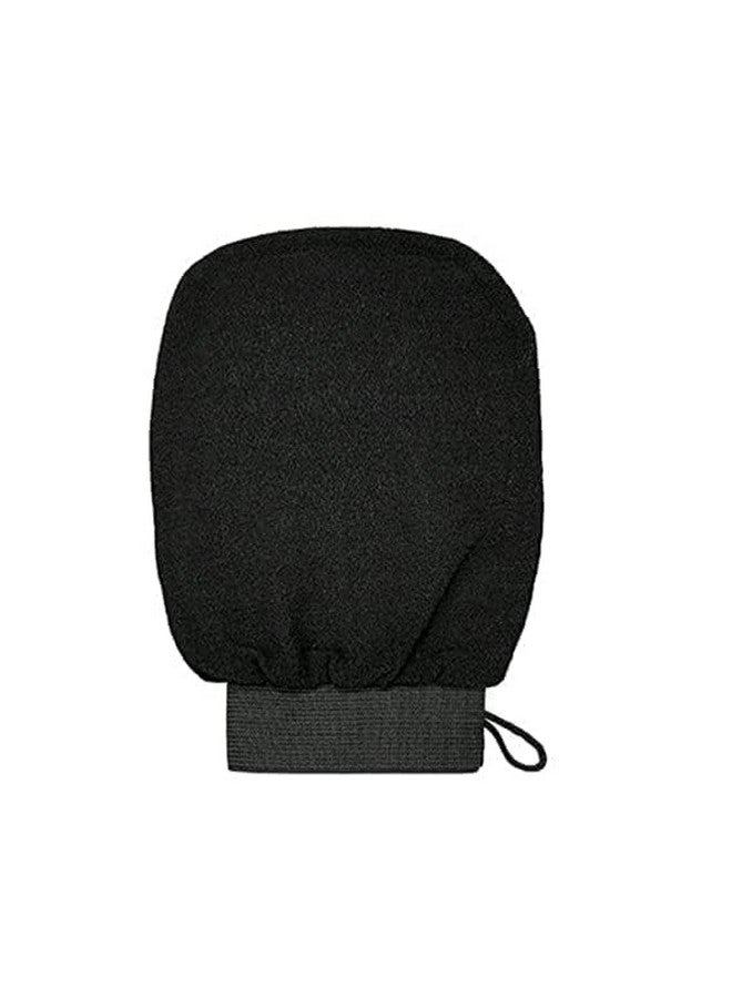 Zusaca Body Exfoliating Gloves For Dead Skin Bath Scrub Glove Whitening Body Exfoliator Men's Women's Deep Clean Exfoliating Tool (Black) (1 PCS). - Image 1