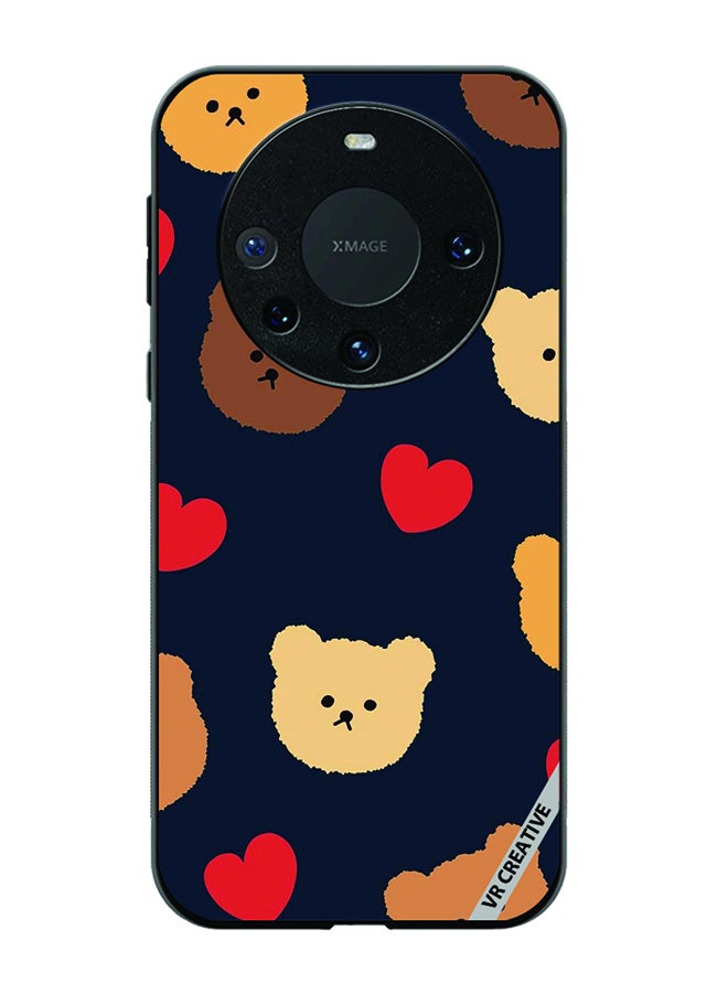 VR CREATIVE Protective Case Cover For Huawei Mate 60 Pro Plus Teddy Face Design Multicolour - Image 1