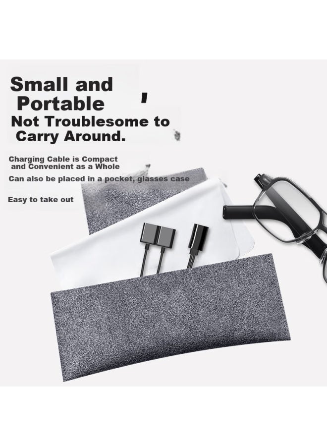 trendsetter كابل شحن لنظارات هواوي Evi-cg010 كابل بيانات مغناطيسي خط شاحن واحد يسحب اثنين ملحقات - Image 5