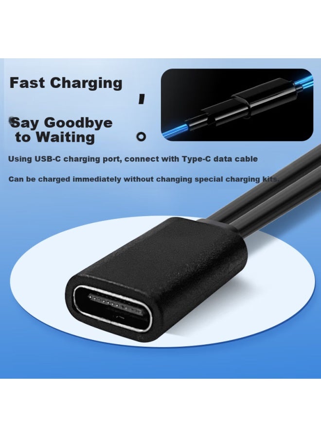 trendsetter كابل شحن لنظارات هواوي Evi-cg010 كابل بيانات مغناطيسي خط شاحن واحد يسحب اثنين ملحقات - Image 4