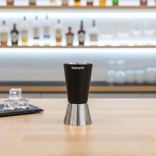 BlackCarrot Peg Measurer 30 60 ml Stainless Steel | Premium Alcohol Measuring Cup | Whiskey Measure 30 60 90 ml | Cocktail Jigger | Drink Measurement Cup for Alcohol, Liquor Measuring Cup, Peg Maker - Image 1