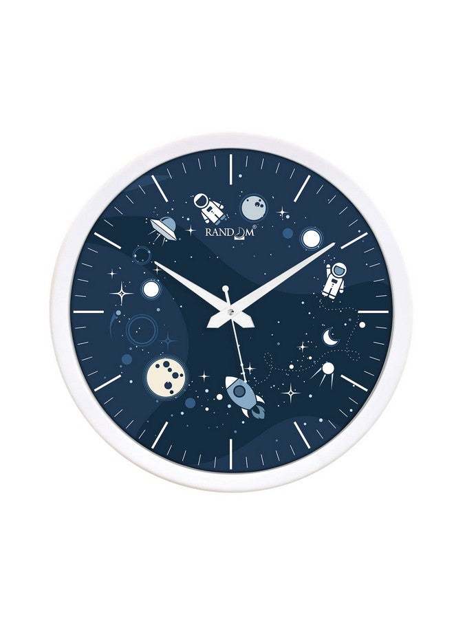 RANDOM 12-inch Plastic & Glass Decorative Wall Clocks for Home,Living Room, Lobby, Kitchen, Plastic Analog Stylish Wall Clock - Image 2