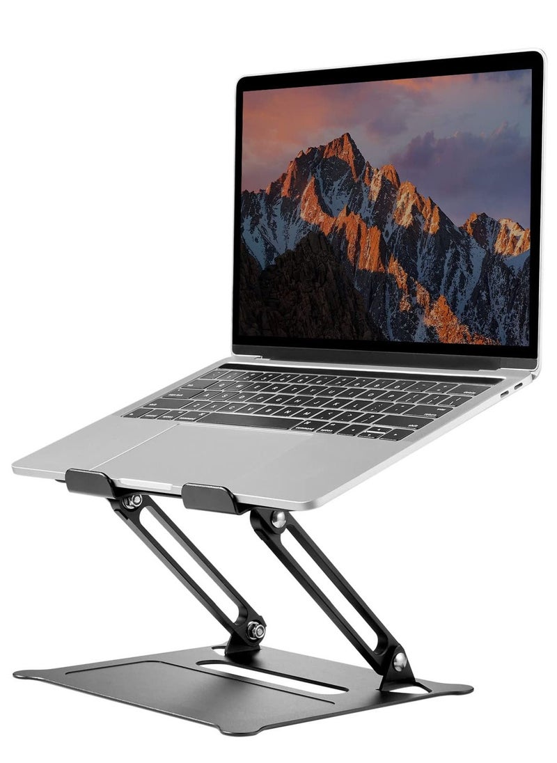 Arabest Laptop Riser Adjustable Laptop Stand Foldable Aluminum Portable Computer Stand Laptop Holder Compatible for MacBook,HP, Lenovo,Surface,Dell, ASUS, Laptops up to 17 Inch  - Image 1