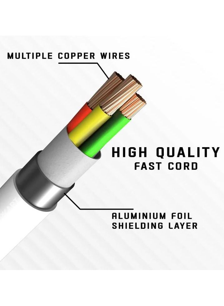 سمارت لينك كابل بيانات SmartTLink Lightning كابل شحن سريع QC 3.0 5A شحن سريع يدعم IOS 14/13/12/11/10- SL419CB - Image 4