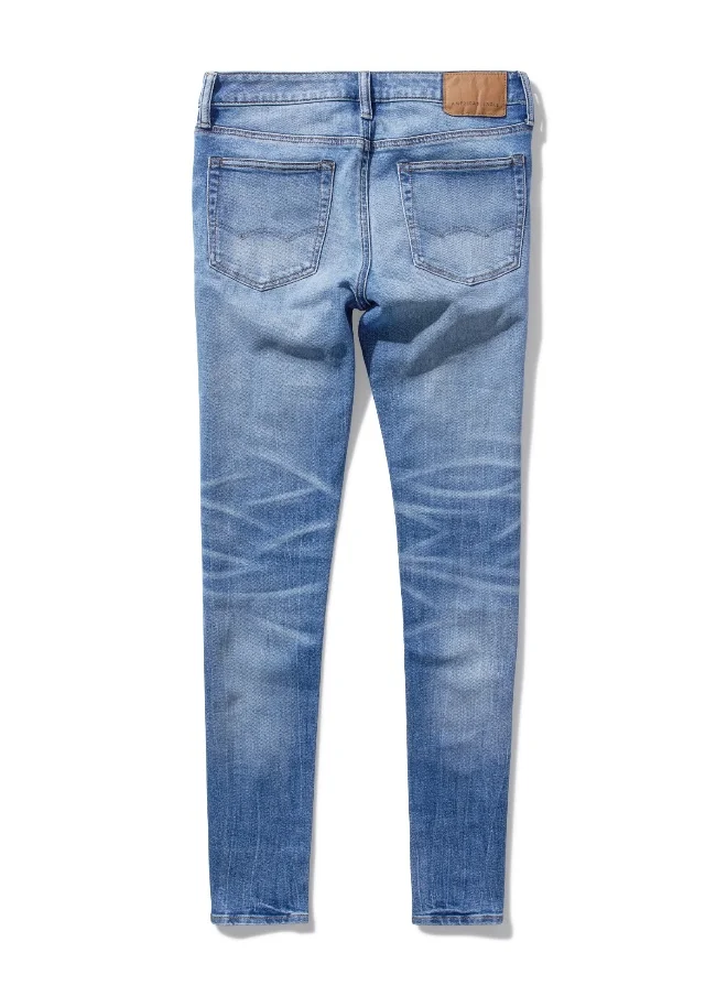 American Eagle Airflex+ Mid Wash Skinny Fit Jeans